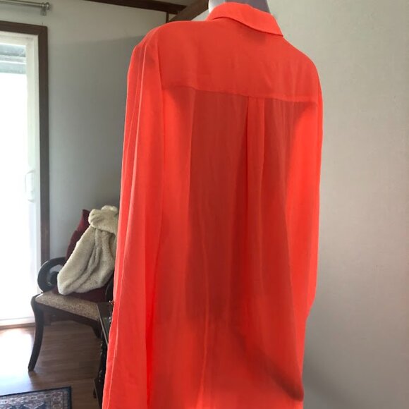 3 for $33...Apt.9 coral button up blouse,long sleeve w/buttons, XXL - Picture 10 of 12